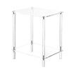 Modern Bedside Table Acrylic Nightstand Sofa Bed Side End Coffee Lamp Storage Display Shelf Stand Small Lounge Bedroom Sitting Living Room Furniture