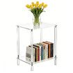 Modern Bedside Table Acrylic Nightstand Sofa Bed Side End Coffee Lamp Storage Display Shelf Stand Small Lounge Bedroom Sitting Living Room Furniture