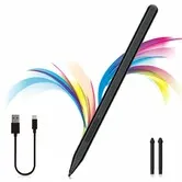 Slim Pen for Microsoft Surface Pro12/11/10/9/8/X/7+/6/5/4/3,Surface Go 4/3/2/1 with Eraser Side Button,Palm Rejection,Tilt Function,1024 Pressure(Black)