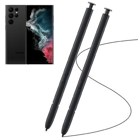 2Pcs Black Galaxy S22 Ultra Pen for Samsung Galaxy S22 Ultra 5G Touch Screen Stylus Pen Replacement for Samsung Galaxy S22 Ultra S Pen NoBluetooth Function