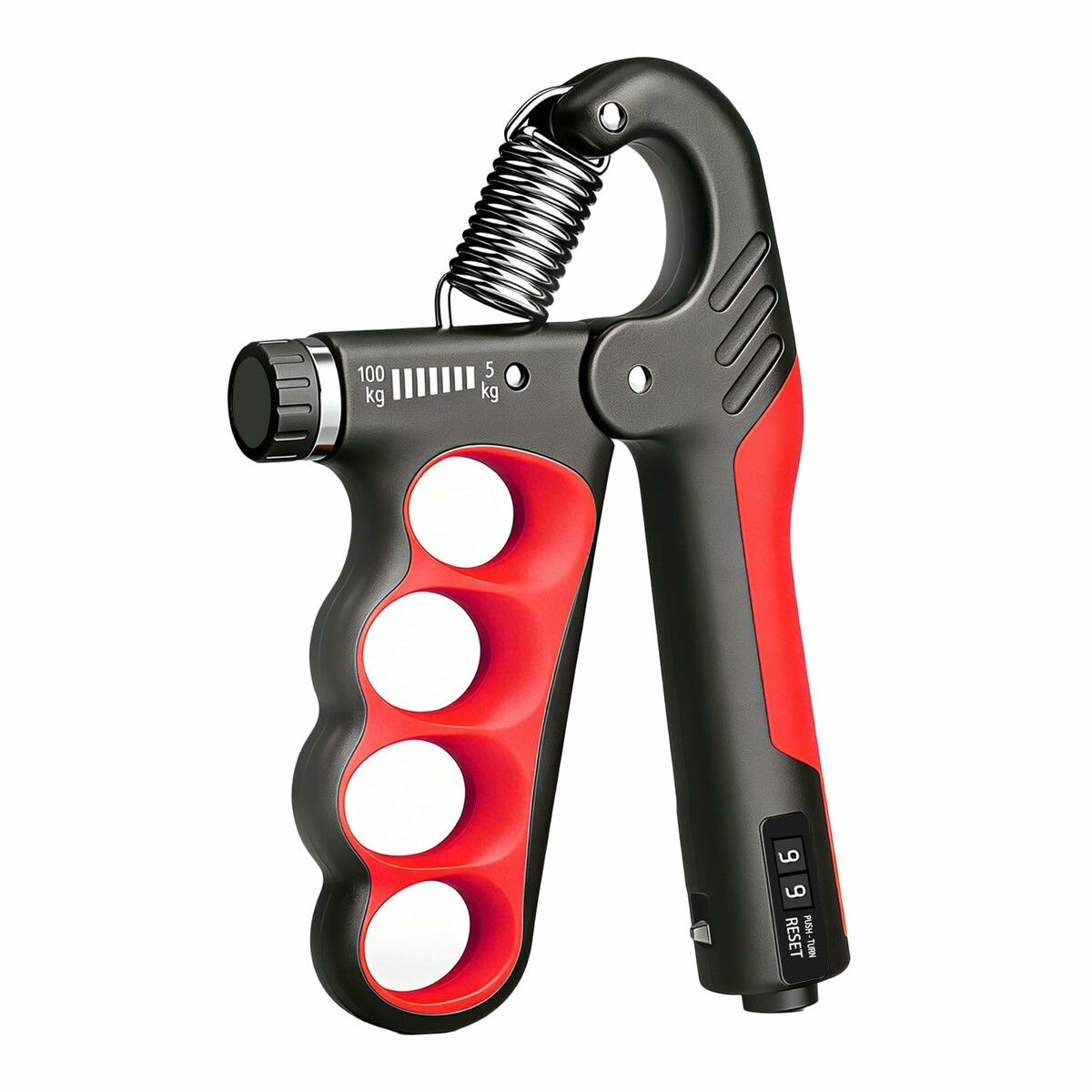 Hand Gripper Strengthener,11-220LBs Adjustable Resistance Grip Strength Trainer with Counter,Forearm Exerciser for Injury Recovery and Muscle Building