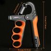 Hand Gripper Strengthener,11-220LBs Adjustable Resistance Grip Strength Trainer with Counter,Forearm Exerciser for Injury Recovery and Muscle Building