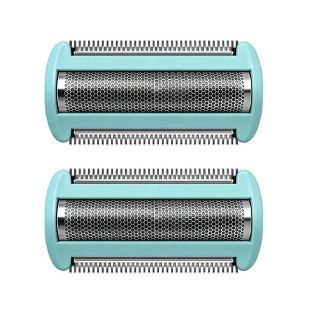 2Pcs Replacement Shaving Foil Head Compatible with Philips Norelco Body Groomer Series BG5000, BG7000, BG9000, Light Green