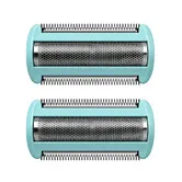 2Pcs Replacement Shaving Foil Head Compatible with Philips Norelco Body Groomer Series BG5000, BG7000, BG9000, Light Green
