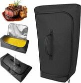 Insulated Leak-Proof Meat Resting Bag,270 Degree Opening BBQ Blanket for Brisket Turkey Pork, Double Thick Smoker Accessory for Camping Kitchen(Black)