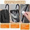 Insulated Leak-Proof Meat Resting Bag,270 Degree Opening BBQ Blanket for Brisket Turkey Pork, Double Thick Smoker Accessory for Camping Kitchen(Black)