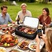 Insulated Leak-Proof Meat Resting Bag,270 Degree Opening BBQ Blanket for Brisket Turkey Pork, Double Thick Smoker Accessory for Camping Kitchen(Black)
