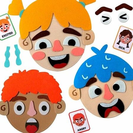 Social Emotional Learning Activities Sensory Toys  Kids Montessori  2 Face Boards 9 Emotion Cards Autism Learning Materials  Speech Therapy