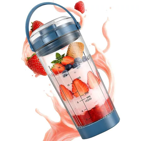 18oz Blending Vessel Accessories Compatible with Ninja Blast Blender,Blender Cup with Sip & Seal Lid, Replacement for Ninja Blast BC100/BC151 Series(Blue)