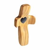 Cross Fidget Wood,Encouragement Gift,Olive Wooden Cross for Clinging and Praying,Pocket Religious Gift (Olive 1pcs)