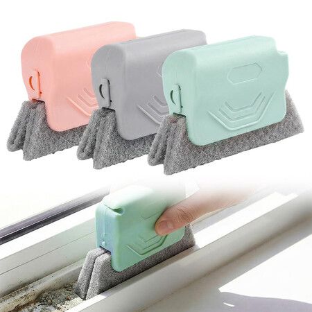 Magic Window Track Cleaner,Window Groove Cleaning Brush Tools Set,Cleaner Brushes (3PC)
