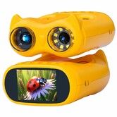 1000X Handheld Microscope for Kids,2 in 1 Pocket Digital Microscope 4K 2.0in & 10X Telescope for Kids Science Kits STEM Toys Gifts for Ages 3+ (Yellow)