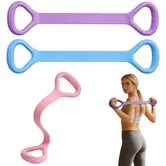 3 Pack Figure 8 Resistance Band, Arm Back Shoulder Exercise Bands, Elastic Rope Stretch Fitness Band for Chest Expander, Gym Fitness Pulling Rope