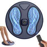 TENS & EMS Foot Circulation Massager,Feet Legs Stimulator with Remote Control,10 Modes Electric Foot Stimulator for Muscle Relaxation & Daily Foot Care