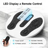 TENS & EMS Foot Circulation Massager,Feet Legs Stimulator with 4 Electrode Pads,10 Modes 20 Intensity Remote Control Foot Stimulator