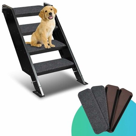 RV Step Covers 4 Pack 50cm x 20cm Camper Step Cover,RV Stair Covers,RV Step Rug,RV Step Carpet,Compatible with Lippert MORryde Step