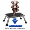 RV Step Stool Foldable 1-Step Ladder Sturdy Metal Stable Step Stool with a Non-Slip Platform Supports up to 500 lb with Non-Slip Rubber Feet (3 Level)