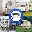 RV Step Stool Foldable 1-Step Ladder Sturdy Metal Stable Step Stool with a Non-Slip Platform Supports up to 500 lb with Non-Slip Rubber Feet (3 Level)