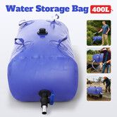 400L Water Bladder Bag Camping Storage Container Large Foldable Portable Tank for Outdoor Emergency Garden Irrigation Fishing Boating Fire Prevention