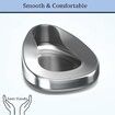 Stainless Steel Bedpans Firm Thick Stable Bedpan Heavy Duty Smooth Countoured for Male Female Bed-Bound Patient Personal Care
