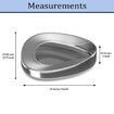 Stainless Steel Bedpans Firm Thick Stable Bedpan Heavy Duty Smooth Countoured for Male Female Bed-Bound Patient Personal Care