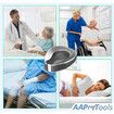 Stainless Steel Bedpans Firm Thick Stable Bedpan Heavy Duty Smooth Countoured for Male Female Bed-Bound Patient Personal Care