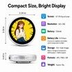 Chamii Ani-Pin Ultra Digital LED Display Badge & Digital Pin with Touch Screen,Customizable Anime Style Wearable,Smart Button for Parties,Cosplay,Fandoms