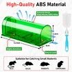 2-Pack Humane Mouse Traps,No Kill Catch and Release Rodent Trap,Pet Child Safe Indoor Outdoor Catcher for Mice,Rats Voles,Reusable with Brush Size S
