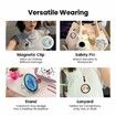 Smart Digital Badge Pin & Wearable GIF Player,Pixel Badge Pin Digital Display,Birthday Day Gifts with Customizable Photo Slideshow