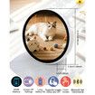 Anime Digital Badge Pin,Smart E-Badge with 1.7-inch HD Pixel Screen,Bluetooth-Enabled,Customizable GIFs & Images,Lightweight Cyberpin for Anime Fans White