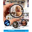 Anime Digital Badge Pin,Smart E-Badge with 1.7-inch HD Pixel Screen,Bluetooth-Enabled,Customizable GIFs & Images,Lightweight Cyberpin for Anime Fans White