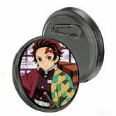 Anime Digital Badge Pin,Smart E-Badge with 1.7-inch HD Pixel Screen,Bluetooth-Enabled,Customizable GIFs & Images,Lightweight Cyberpin for Anime Fans