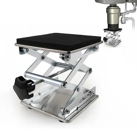 Garbage Disposer Bracket Adjustable Shock Absorber Support Kitchen Sink Garbage Disposal Parts Stainless Steel Jack Installation Kit, H 70 to 260MM