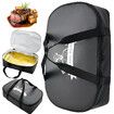21 Inch BBQ Blanket,Leak-Proof Insulated Meat Resting Bag,Portable BBQ Pouch for Brisket,Pork Shoulder,Turkey,Barbecue Gift for Men(Black)