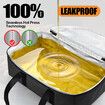 21 Inch BBQ Blanket,Leak-Proof Insulated Meat Resting Bag,Portable BBQ Pouch for Brisket,Pork Shoulder,Turkey,Barbecue Gift for Men(Black)