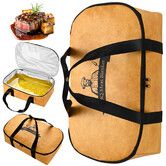 21 Inch BBQ Blanket,Leak-Proof Insulated Meat Resting Bag,Portable BBQ Pouch for Brisket,Pork Shoulder,Turkey,Barbecue Gift for Men(Brown)