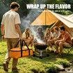 21 Inch BBQ Blanket,Leak-Proof Insulated Meat Resting Bag,Portable BBQ Pouch for Brisket,Pork Shoulder,Turkey,Barbecue Gift for Men(Brown)