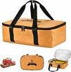 21 Inch BBQ Blanket,Leak-Proof Insulated Meat Resting Bag,Portable BBQ Pouch for Brisket,Pork Shoulder,Turkey,Barbecue Gift for Men(Brown)