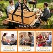21 Inch BBQ Blanket,Leak-Proof Insulated Meat Resting Bag,Portable BBQ Pouch for Brisket,Pork Shoulder,Turkey,Barbecue Gift for Men(Brown)