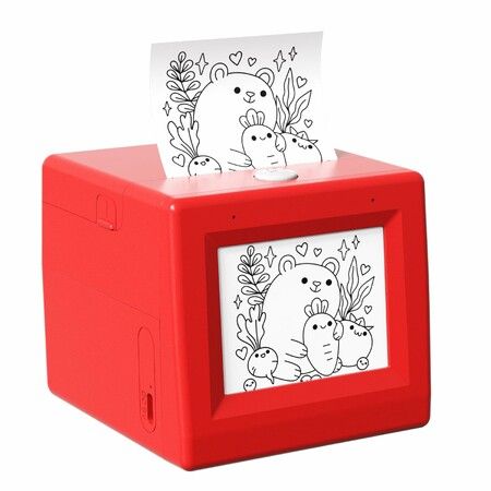 Smart AI Voice Sticker Maker Machine,Mini Sticker Printer for Kids,Inkless Portable Thermal Sticker Printer Box with Photo Printing,DIY Label Maker