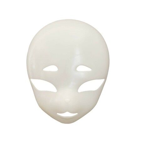 25x21cm DIY Full Face Blank Animal Skull Mask Fox Mask for Painting for Carnival Cosplay Halloween Party