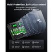 LCD 8 Bay Battery Charger, AA AAA C D Rechargeable Battery Charger for Rechargeable Batteries Ni-MH AA AAA C D Batteries with Type C Input