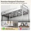 3 Tier Bathroom Storage Shelf Organiser Aluminium Shower Caddy Freestanding Kitchen Pantry Laundry Rack Rustproof Shelving Unit Stand 33x15.5x57cm