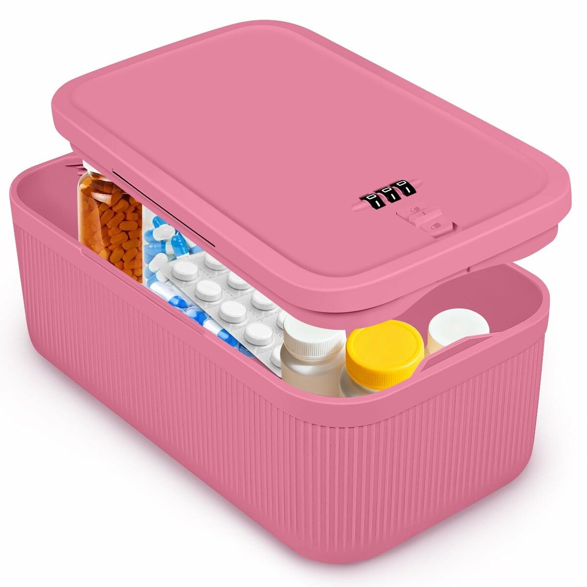 Small Lock Box Lockable Storage Box with Combination Code for ...