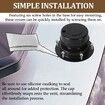2Pcs RV Roof Vent Cover Kits with Putty Tape and Screws, Camper Vents Cap for Trailer RV Roof Vent Cover Replacement, Balck