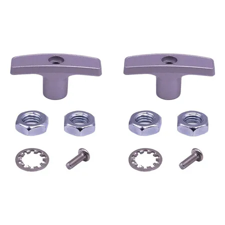 2 Set of RV Drain Valve Handle Aluminium Alloy RV Sewer Valve Handle RV Waste Valve Handle Replacement Kit