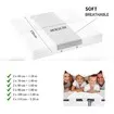 Bed Bridge Twin To King Converter Kit,Bed Gap Eliminator & Split King Filler,Mattress Connector With Adjustable Anti-Slip Strap For King & Queen White