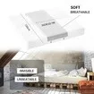 Bed Bridge Twin To King Converter Kit,Bed Gap Eliminator & Split King Filler,Mattress Connector With Adjustable Anti-Slip Strap For King & Queen White
