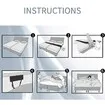 Bed Bridge Twin To King Converter Kit,Bed Gap Eliminator & Split King Filler,Mattress Connector With Adjustable Anti-Slip Strap For King & Queen White