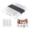 Bed Bridge Twin To King Converter Kit,Bed Gap Eliminator & Split King Filler,Mattress Connector With Adjustable Anti-Slip Strap For King & Queen Black